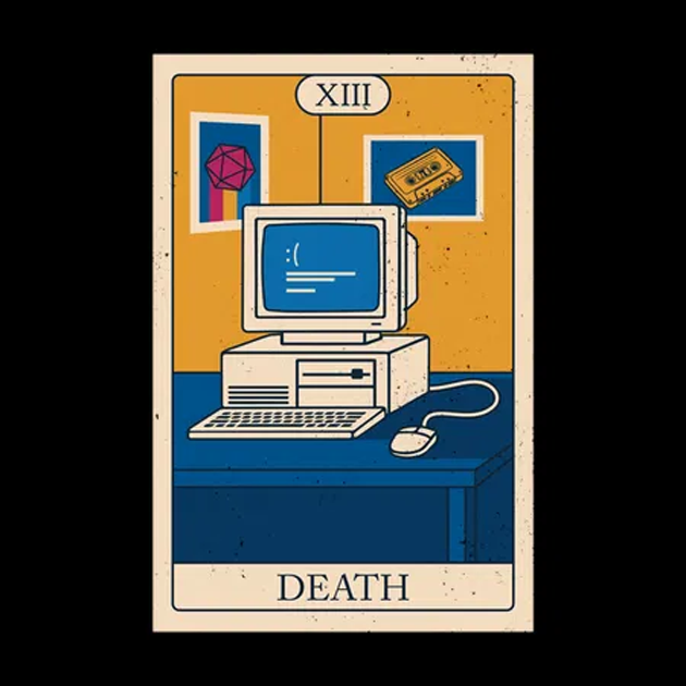 Retro Tech Tarot - Death Card